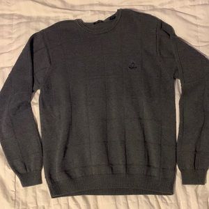 Grey, IZOD crewneck sweater